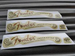 INSTALLATION FREE 3P FENDER JAZZMASTER BASS GUITAR DIE CUT PVC HEADSTOCK STICKER