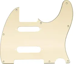 PRO 8 HOLES SS GUITAR TELE PICKGUARD FOR USA/MEXICO FENDER DELUXE NASHVILLE TELE