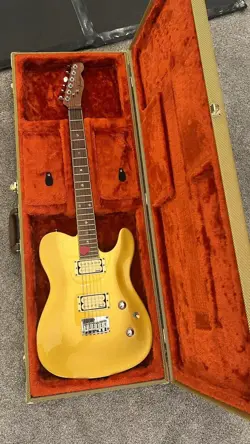 FENDER TELECASTER DIMARZIO FSR HH GUITAR GOLD SOLIDBODY HARDCASE 