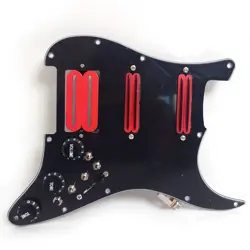 GUITAR PREWIRED LOADED PICKGUARD FOR FENDER WITH COIL SPLITTIN HUMBUCKER PICKUPS