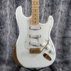 FENDER KEN STRATOCASTER EXPERIMENT #1 USED ALDER BODY WHITE W/GIG CASE
