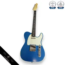FENDER CUSTOM SHOP 1962 TELECASTER RELIC BLUE SPARKLE 3.42KG GUITAR