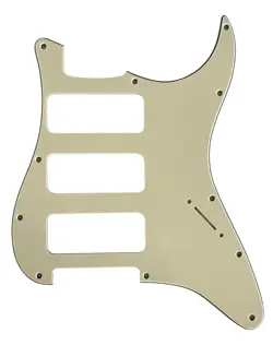 FOR FITS FENDER STRAT 3 P90 PICKUP STYLE GUITAR PICKGUARD,3 PLY VINTAGE YELLOW