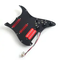 PREWIRED LOADED PICKGUARD WITH COIL SPLITTIN HUMBUCKER PICKUPS FOR FENDER GUITAR