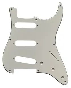 FOR FIT US FENDER 57' 8 SCREWS STRATOCASTER STYLE GUITAR PICKGUARD 3 PLY WHITE