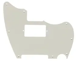 FITS FENDER WARMOTH MJT TELEMASTER JAZZCASTER PAF GUITAR PICKGUARD 1 PLY WHITE