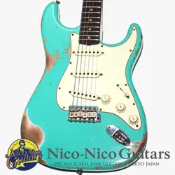 FENDER CUSTOM SHOP 2020 1960 STRATOCASTER HEAVY RELIC FADED AGED SEA FORM GREEN