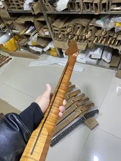 ROASTED FLAME MAPLE 22 FRET STRAT ELECTRIC GUITAR NECK  FOR FENDER REPLACEMENT