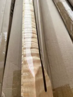 22 FRETS TIGER FLAME MAPLE STRAT ELECTRIC GUITAR NECK PEARL DOT INLAY FOR FENDER