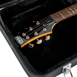 HARD-SHELL WOOD CASE FOR ELECTRIC GUITARS - FITS FENDER STRATOCASTER/TELECASTER