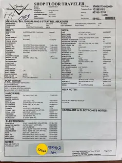 RELIC STRATOCASTER BLACK