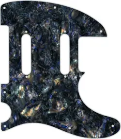 WD CUSTOM PICKGUARD FOR FENDER BLACKTOP BARITONE TELECASTER #35 BLACK ABALONE