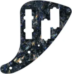 WD CUSTOM PICKGUARD FOR FENDER JP-90 JAZZ BASS #35 BLACK ABALONE