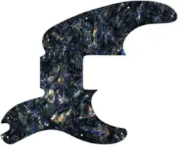 WD CUSTOM PICKGUARD FOR FENDER TELECASTER BASS #35 BLACK ABALONE