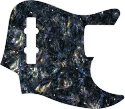 WD CUSTOM PICKGUARD FOR FENDER MADE IN JAPAN JAZZ BASS #35 BLACK ABALONE
