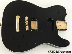 FENDER SQUIER PARANORMAL TROUBLEMAKER TELE DELUXE BODY + HARDWARE BLACK.