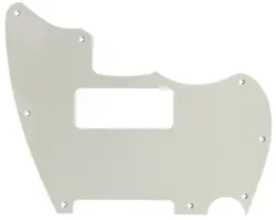 FITS FENDER WARMOTH MJT TELEMASTER JAZZCASTER P90 GUITAR PICKGUARD 1 PLY WHITE