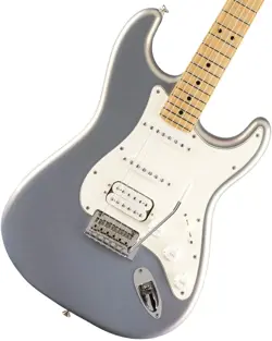 FENDER PLAYER STRATOCASTER HSS ELECTRIC GUITAR, SILVER, MAPLE FINGERBOARD