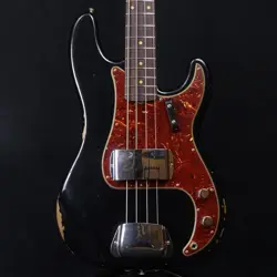 FENDER CUSTOM SHOP '62 PRECISION BASS RELIC AGED BLACK MAPLE NECK