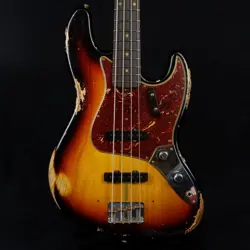 FENDER CUSTOM SHOP 1961 JAZZ BASS HEAVY RELIC ASH BODY 3-COLOR SUNBURST