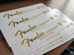 FENDER STRATOCASTER GUITAR WATERSLIDE TRANSFER HEADSTOCK RAISED DECALS STICKERS