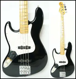 FENDER USA 1979 JAZZ BASS LEFT-HAND VINTAGE MODIFIED BLACK USED