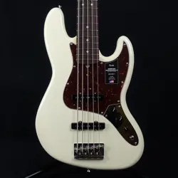 FENDER AMERICAN PROFESSIONAL II JAZZ BASS V OLYMPIC WHITE, SLIM C NECK, NEW