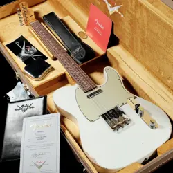 FENDER CUSTOM SHOP LIMITED 1960 TELECASTER RELIC AGED OLYMPIC WHITE *ET387
