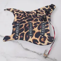 PREWIRED LOADED PICKGUARD,LEOPARD PRINT SCRATCH PLATE,ALNICO 5 PICKUP FOR FENDER
