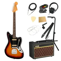 FENDER PLAYER II JAGUAR RW 3TS WITH VOX AMPLIFIER 11-PIECE BEGINNER'S SET