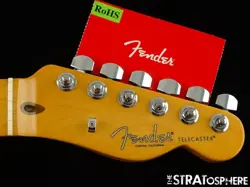 FENDER AMERICAN PROFESSIONAL II TELECASTER TELE NECK WITH TUNERS, C SHAPE MAPLE