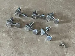 1980S SET FENDER JAPAN CONTEMPORARY GUITAR TUNERS CHROME STRATOCASTER