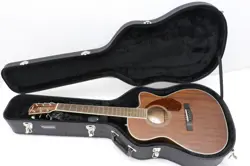 FENDER PARAMOUNT PM-3C TRIPLE-0 ALL-MAHOGANY ACOUSTIC GUITAR WITH CASE