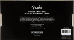 GENUINE FENDER CYPRESS SINGLE-COIL ACOUSTIC GUITAR SOUNDHOLE PICKUP 0992275000