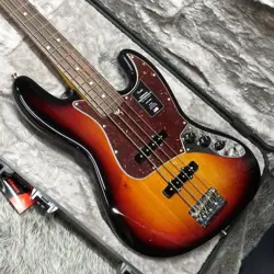 ELECTRIC BASS GUITAR FENDER AMERICAN PROFESSIONAL II JAZZ RW 3-COLOR SUNBURST