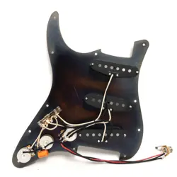 FOR FENDER GUITAR PREWIRED LOADED PICKGUARD BRONZE ALUMINUM ALNICO 5 PICKUPS SET