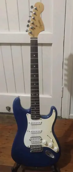 2002 FENDER® SQUIER 20TH ANNIVERSARY BLUE STRATOCASTER