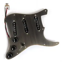 SSS PREWIRED LOADED PICKGUARD ALNICO 5 PICKUPS ALUMINUM FOR FENDER STRAT GUITAR