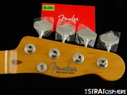 FENDER AV II AMERICAN VINTAGE 1954 PRECISION BASS P NECK + TUNERS MAPLE $30 OFF