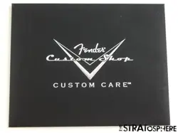 USA FENDER CUSTOM SHOP CUSTOM CARE BOOKLET MANUALS TAGS