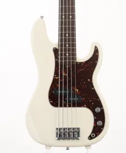 FENDER AMERICAN STANDARD PRECISION BASS V OLYMPIC WHITE USED ELECTRIC