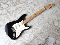 SQUIER BY FENDER STRATOCASTER STANDARD BLACK ELECTRIC GUITAR - USED