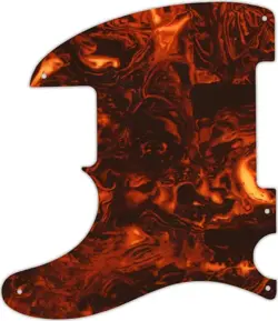 WD CUSTOM PICKGUARD FOR LEFT HAND FENDER ESQUIRE OR TELECASTER #05F FAUX TORT...