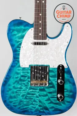 2024 FENDER JAPAN HYBRID II TELECASTER QUILT AQUAMARINE