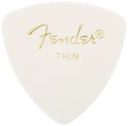 FENDER PICK 346 SHAPE CLASSIC CELLULOID PICKS - 72 COUNT,THIN WHITE