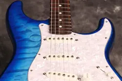 FENDER JAPAN HYBRID II STRATOCASTER TRANSPARENT BLUE BURST