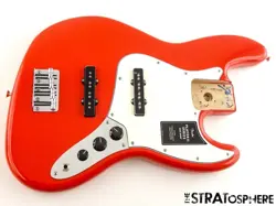 FENDER PLAYER II JAZZ BASS LOADED BODY BASS GUITAR ALNICO 5 CORAL RED