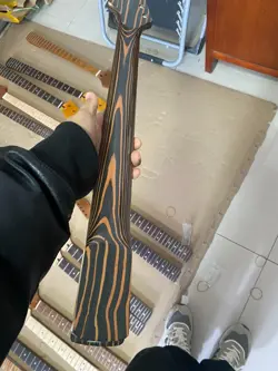 22FRETS ELECTRIC  GUITAR NECK RIGHT HAND ZEBRAWOOD FENDER STRAT REPLACEMENT
