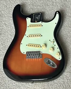 2000 60'S BURST SQUIER SE FENDER STRATOCASTER FULL THICKNESS BODY MINT GREEN PG