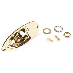 FENDER GUITAR JACK PLATE GOLD